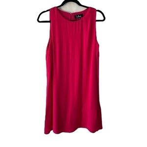 Lulu’s Fuchsia Flowy Sleeveless Mini Dress